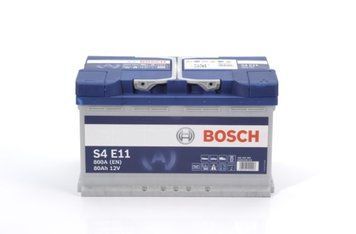 BOSCH Акумуляторна батарея 80А АКБ BOSCH S4 EFB ПРАВ [+] 12V 80AH 800A 315*175*190 / START-STOP BO 0092S4E111 фото
