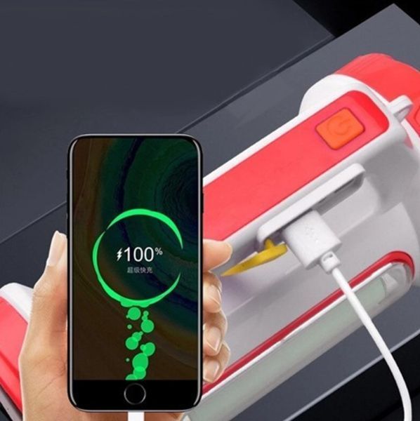 Ліхтар кемпінг переносний 5158-LED+COB, power bank, Li-Ion акумулятор, сонячна батарея, ЗП microUSB, Box 5158-LED-COB фото