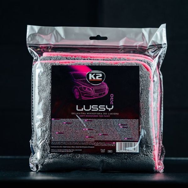 Рушник K2 Lussy PRO для сушки лакофарбової поверхні мікрофібра 40 см x 40 см K20492 фото