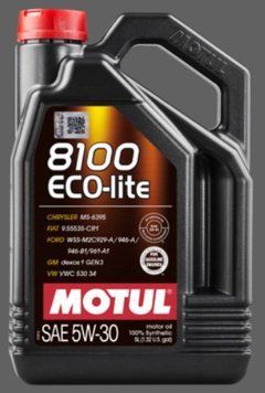 Олива моторна MOTUL 8100 Eco-lite 5W-30 5л 8100 ECO-LITE 5W30 4X5L MTL 108214 фото