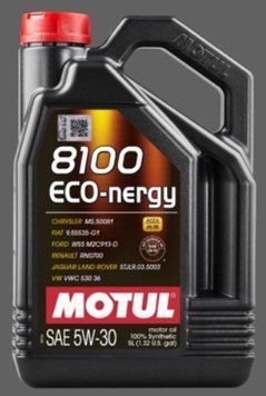 Олива моторна MOTUL 8100 Eco-nergy 5W-30 5л 8100 ECO-NERGY 5W30 4X5L MTL 102898 фото