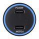 Автомобільний зарядний пристрій WINSO PRO 40W 2xUSB-C LED Ring Metal 222040 фото 3