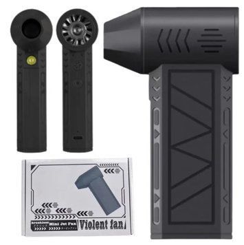 Міні турбовентилятор 5000мАч, від USB, ZY7400-SE/PRO / Акумуляторна повітродувка / Портативний турбофен ZY7400-SE/PRO фото