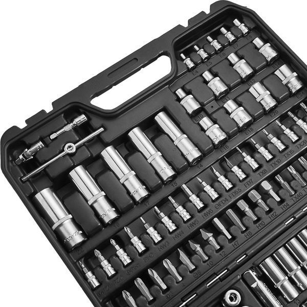Професійний набір інструментів в кейсі WINSO Pro 1/2", 1/4" 72 T, CR-V, 110 од. 924110 фото