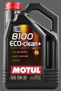 Олива моторна MOTUL 8100 Eco-clean+ 5W-30 5л 8100 ECO-CLEAN+ 5W30 4X5L MTL 101584 фото