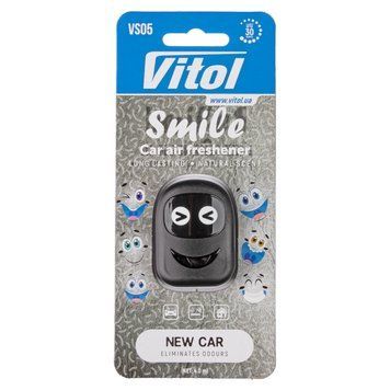 Освіжувач повітря Vitol Smile New car 4мл VS05 фото