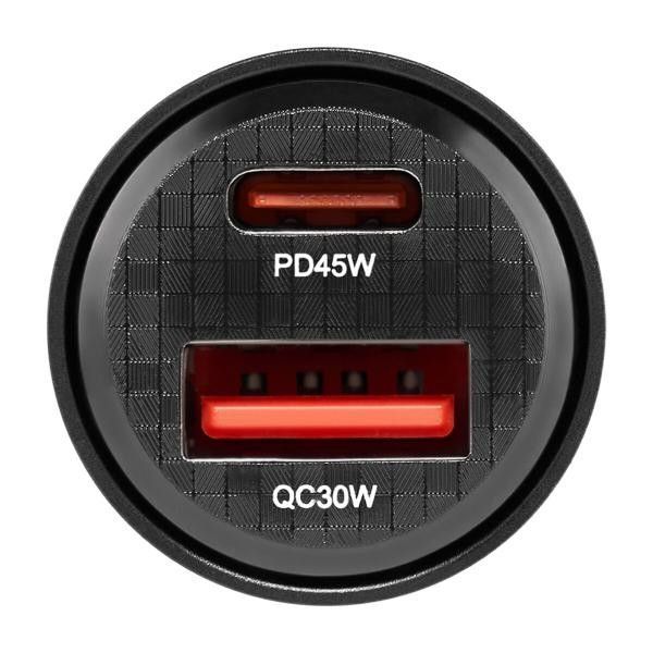 Автомобільний зарядний пристрій WINSO PRO 75W 1xUSB-C+1xUSB-A, transparent 223275 фото
