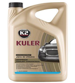 Рідина охолоджуюча K2 Kuler Long Life G11 блакитна концентрат 5 л K20272 фото
