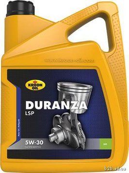 KROON OIL Олива моторна DURANZA LSP 5W-30 5л СИНТ DURANZA LSP 5W-30 5L (ACEA A5/B5, FORD WSSM2C913-C) KL 34203 фото
