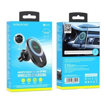 Автотримач Borofone BH201 Magnetic Wireless 15W BH201 фото