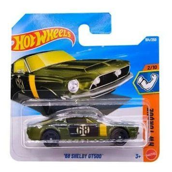 Машинка Базова Hot Wheels '68 Shelby GT500 HW Torque 1:64 JJK24 Green JJK24 фото