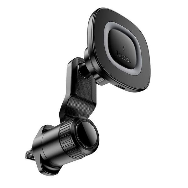 Тримач HOCO Crown magnetic wireless charging car holder (air outlet) HW30 |4.5-7", 15W| HW30  фото