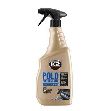 Поліроль для пластику K2 Polo Protectant Black матовий чорний 750 мл K20016 фото