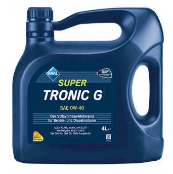 ARAL Олива моторна SuperTronic G 0W-40 4л SUPERTRONIC G 0W-40 4X4L ARL 0W40 SU G 4L фото