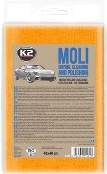 Рушник вологовбиральний для догляду за автомобілем K2 MOLI мікрофібра 40 х 40 см K20527 фото