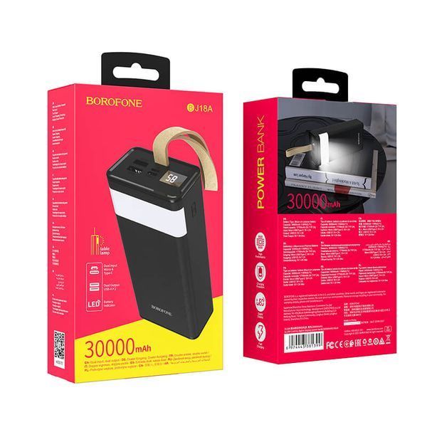BOROFONE Coolmy digital display power bank BJ18A 30000mAh |2USB/1Type-C, 2A| BJ18A фото