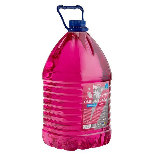 Омивач скла зимовий VITOL "-20" Бабл Гам 4,5л VTW-2061 фото