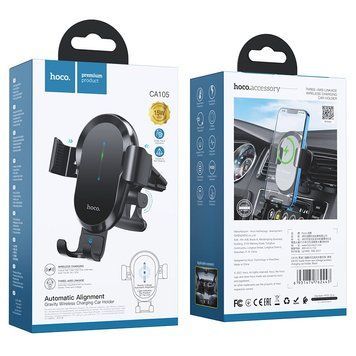 Тримач HOCO Guide three-axis linkage wireless charging Car holder CA105 |15W Max| CA105 фото