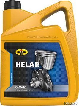 KROON OIL Олива моторна HELAR 0W-40 5л СИНТ HELAR 0W40 5L (API SM/CF, ACEA A3/B4, MB 229.3, VW 502.00/505.0,BMW LL-98, RN 710) KL 02343 фото