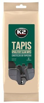 Серветки вологі K2 Tapis Wipes для очищення тканинної оббивки 24 шт K20558 фото