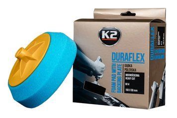Губка для полірування K2 Duraflex на липучці блакитна 150 мм х 50 мм K20547 фото