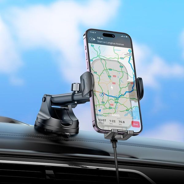 Автотримач Hoco HW5 Wireless 15W HW5 фото