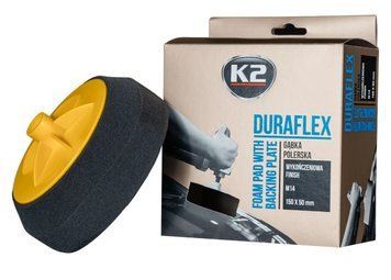 Губка для полірування K2 Duraflex на липучці чорна 150 мм х 50 мм K20552 фото