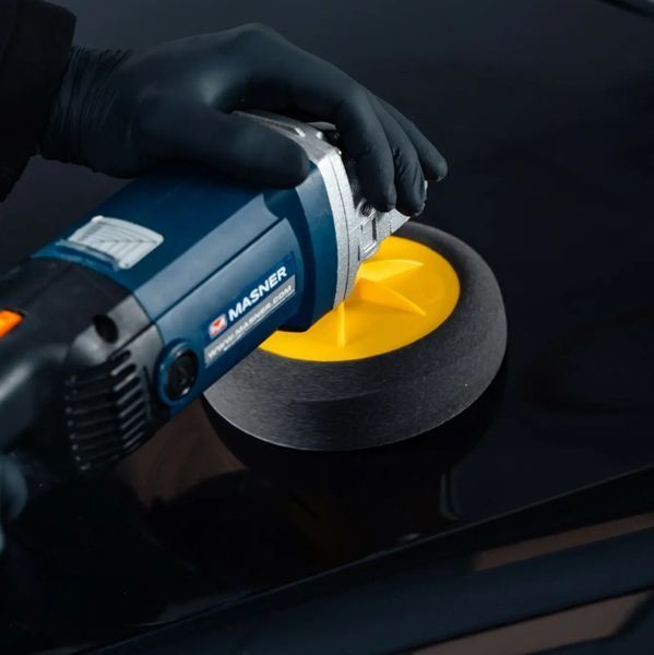 Губка для полірування K2 Duraflex на липучці чорна 150 мм х 50 мм K20552 фото