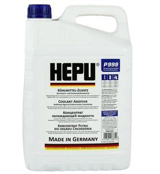 Рідина охолоджуюча HEPU Антифриз -38 &deg;C G11 синя концентрат 5 л HE0002 фото