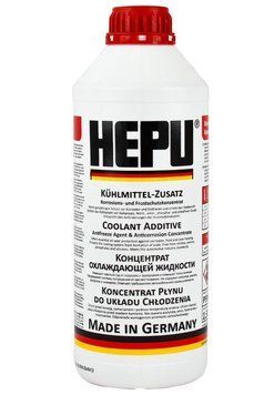 Рідина охолоджуюча HEPU Антифриз G12 червона концентрат 1,5 л HE0020 фото