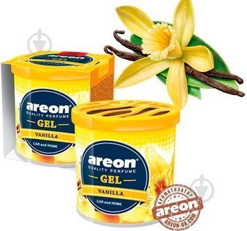 Ароматизатор на панель приладів Areon гель Vanilla (Ваніль) areon_gel_vanilla фото