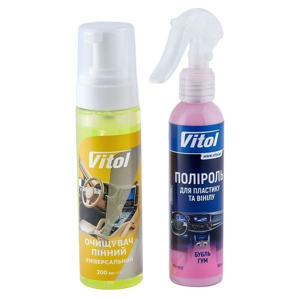 Набір для догляду за пластиком та вінілом VITOL NV-2 фото