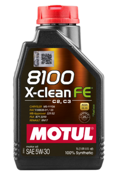 Олива моторна 8100 X-clean FE 5W-30 1л 8100 X-CLEAN FE 5W-30 12X1L MOTUL MTL 112771 фото