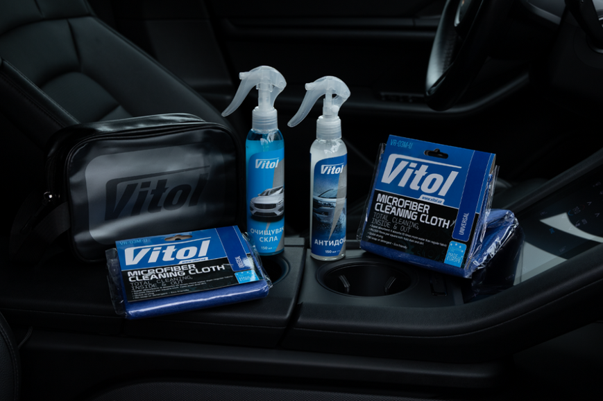 Набір для догляду за склом VITOL NV-1 фото