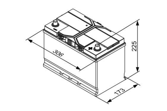 BOSCH Акумуляторна батарея 85А АКБ BOSCH S4 EFB ASIA ПРАВ [+] 12V 85AH 800A 306*173*225 / START-STOP BO 0092S4E420 фото