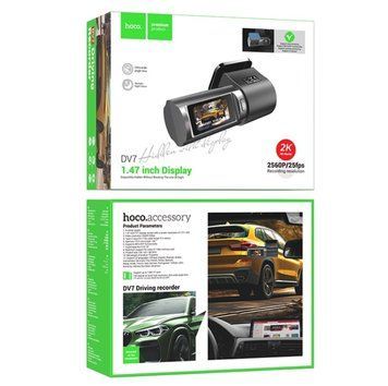 Відеореєстратор Hoco DV7 1.47-inch 2K DisplayTFT/WI-FI DV7 фото