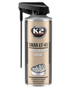 Мастило для вальниці K2 Wheel Bearing рідке літієве прозоре аерозоль 400 мл K20421 фото