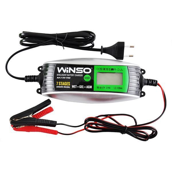 Зарядний пристрій АКБ Winso 230W 6/12 В 2/4 А 1.2-120 А&sdot;год 139700 фото
