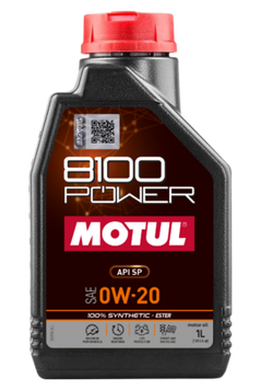 Олива моторна 8100 Power 0W-20 1л 8100 POWER 0W-20 12X1L MOTUL MTL 111798 фото