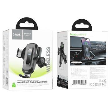 Автотримач Hoco HW2 Wireless 15W HW2 фото