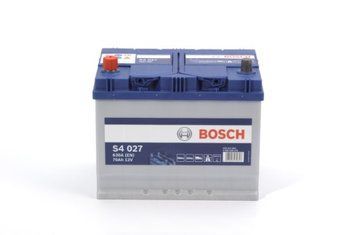 BOSCH Акумуляторна батарея 70А АКБ BOSCH S4 ASIA ЛІВ [+] 12V 70AH 630A 261*175*220 BO 0092S40270 фото