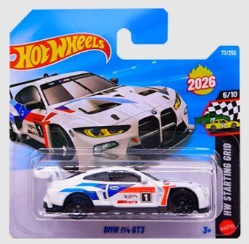 Машинка Базова Hot Wheels BMW M4 GT3 HW Starting Grid 1:64 JNG69 White JNG69 фото