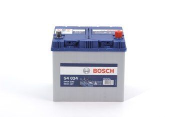 BOSCH Акумуляторна батарея 60А АКБ BOSCH S4 ASIA ПРАВ [+] 12V 60AH 540A 232*173*225 BO 0092S40240 фото