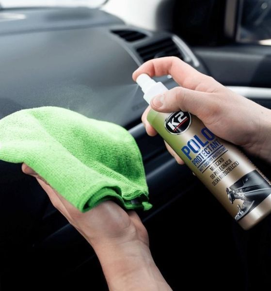 Поліроль для пластику K2 Polo Protectant матовий прозорий 350 мл K410 фото
