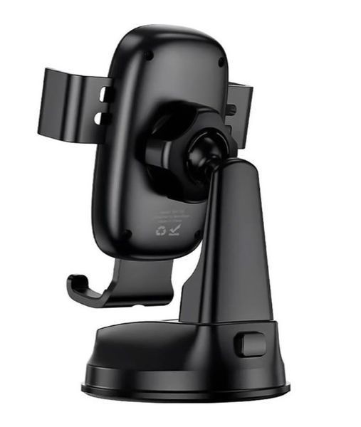 Автотримач Borofone BH130, для смартфона, діагональ 6,1-7,0 дюйми, пластик, силікон, колір чорний BH130 фото