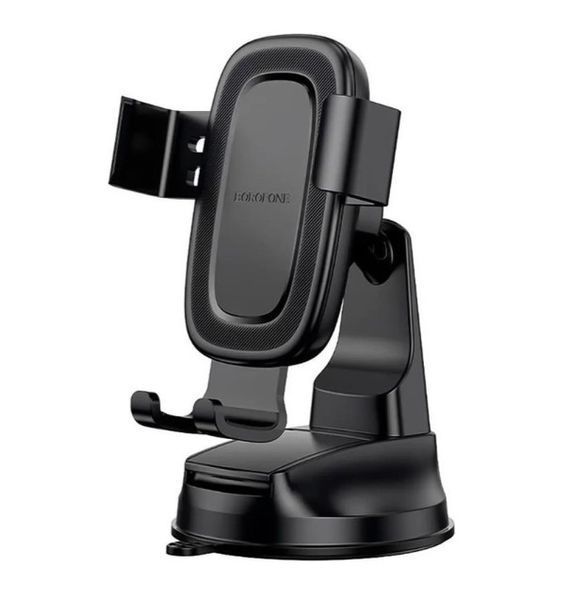 Автотримач Borofone BH130, для смартфона, діагональ 6,1-7,0 дюйми, пластик, силікон, колір чорний BH130 фото