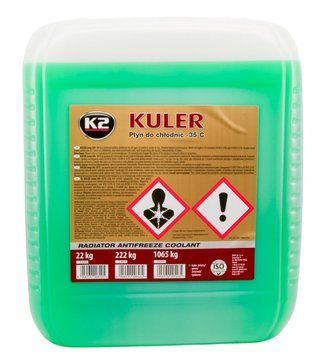 Рідина охолоджуюча K2 Kuler Long Life -35 &deg;C G11 зелена 22 кг K20706 фото