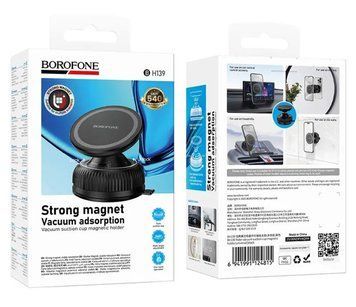 Автотримач для телефона, вакуумний тримач Borofone BH139 компактний 360&deg; обертання BH139 фото