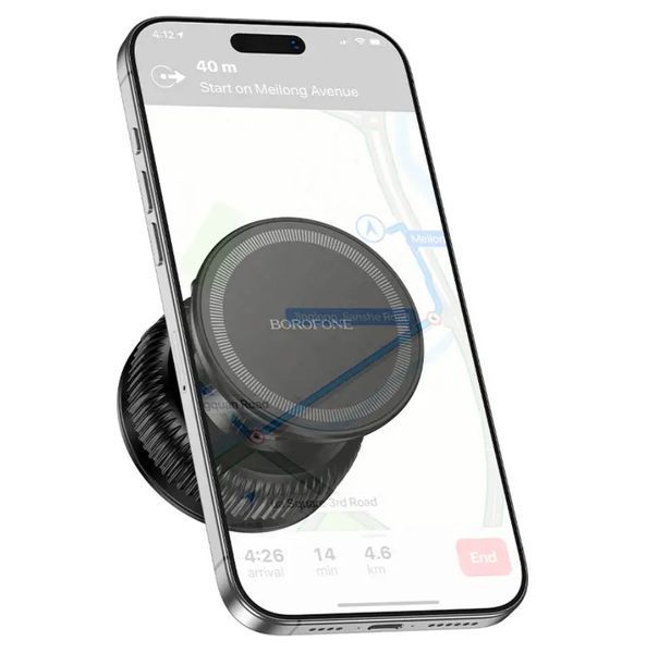 Автотримач для телефона, вакуумний тримач Borofone BH139 компактний 360&deg; обертання BH139 фото