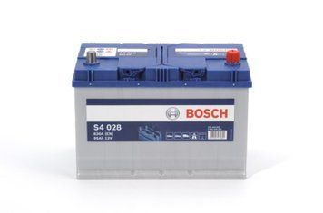 BOSCH Акумуляторна батарея 95А АКБ BOSCH S4 ASIA ПРАВ [+] 12V 95AH 830A 306*173*225 BO 0092S40280 фото